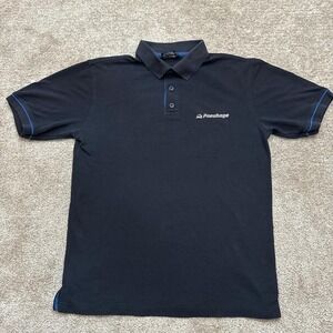 Pneuhoge Black Blue Polo Shirt Small Classic Colorblock Casual Poloshirt